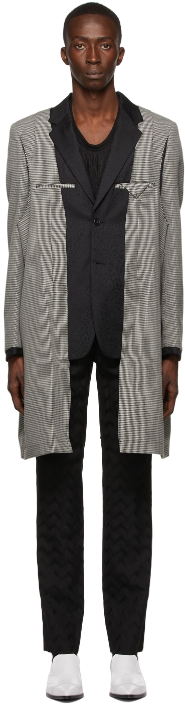 Comme des Garçons Homme Plus Reversible Wool Check Blazer Coat