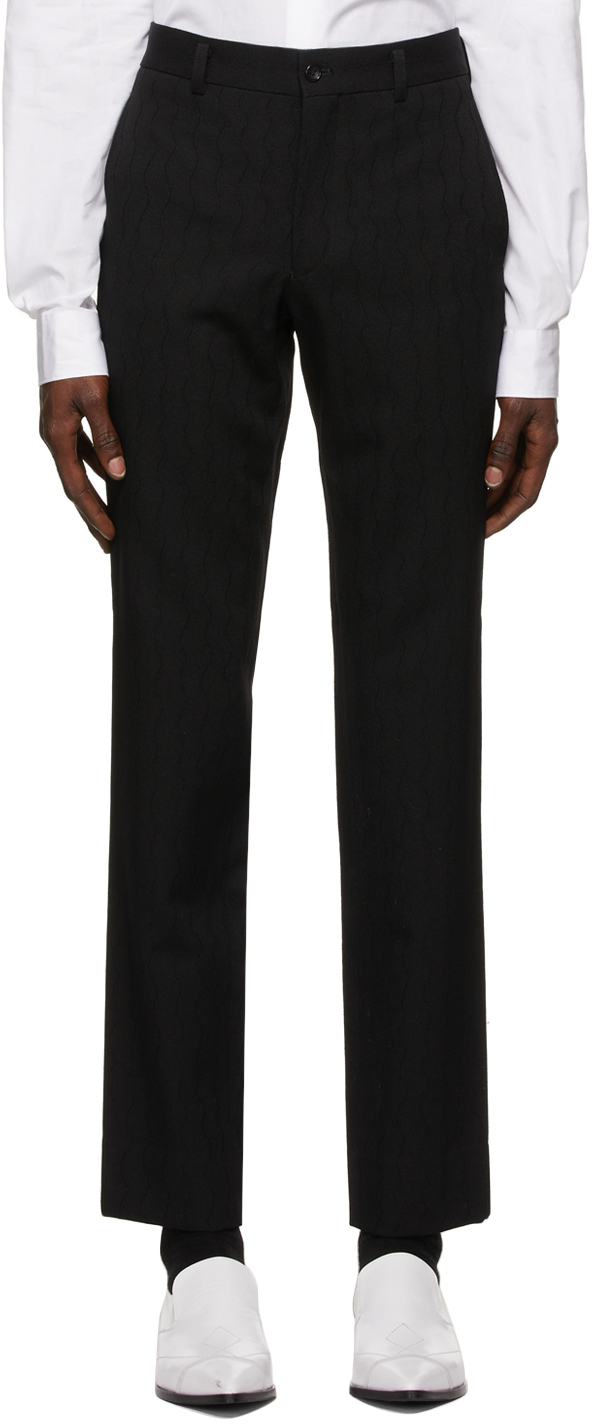 Wool Textured Trousers