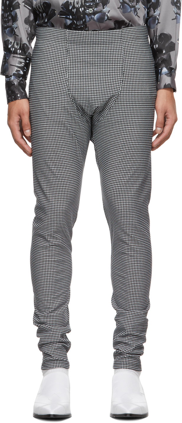 Black & White Double-Sided Check Lounge Pants