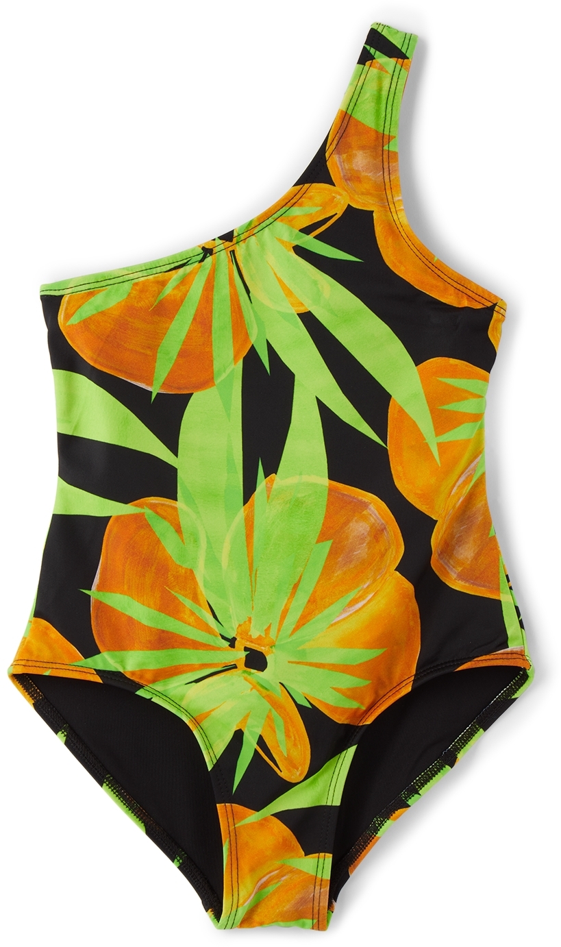 Louisa Ballou SSENSE Exclusive Green & Orange Graphic Swimsuit