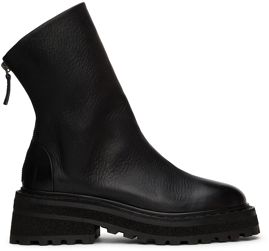 Black Carro Zip Boots by Marsèll on Sale