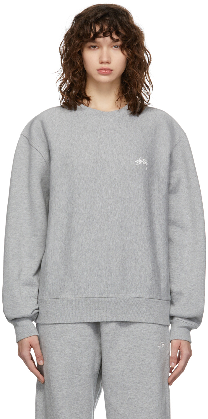 stussy grey sweatshirt