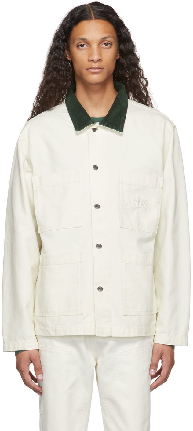 stussy white jacket