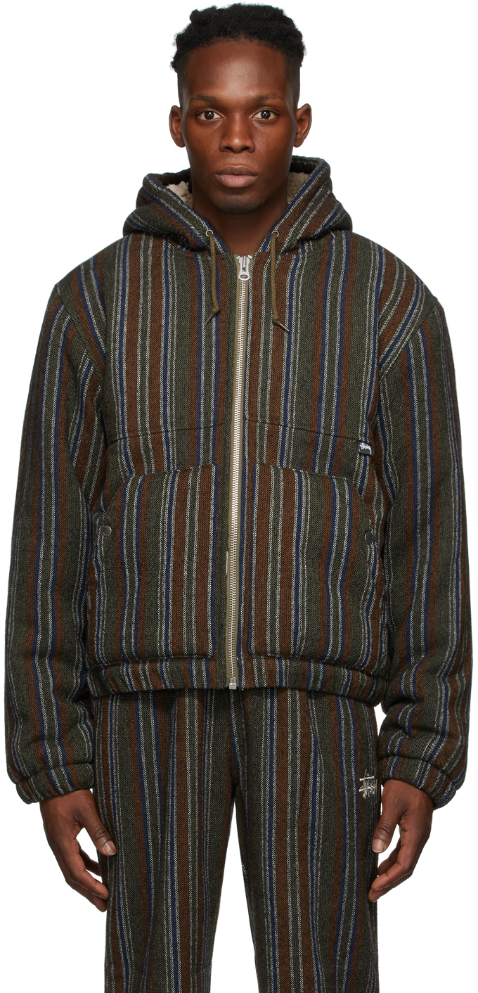 商い STUSSY NIKE STRIPE WOOL JACKET 上下M tdh-latinoamerica.de