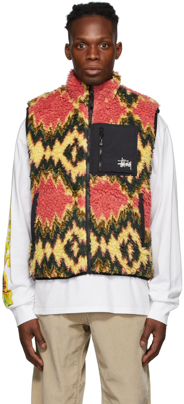 Stüssy Multicolor Filmore Fleece Vest | Smart Closet