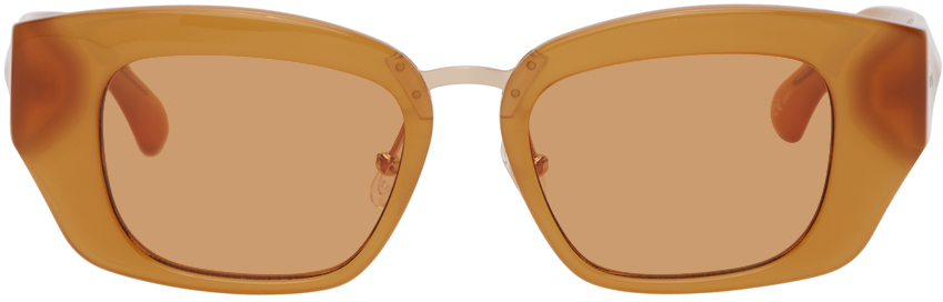 Orange Linda Farrow Edition Cat-Eye Sunglasses Ssense Donna Accessori Occhiali da sole 