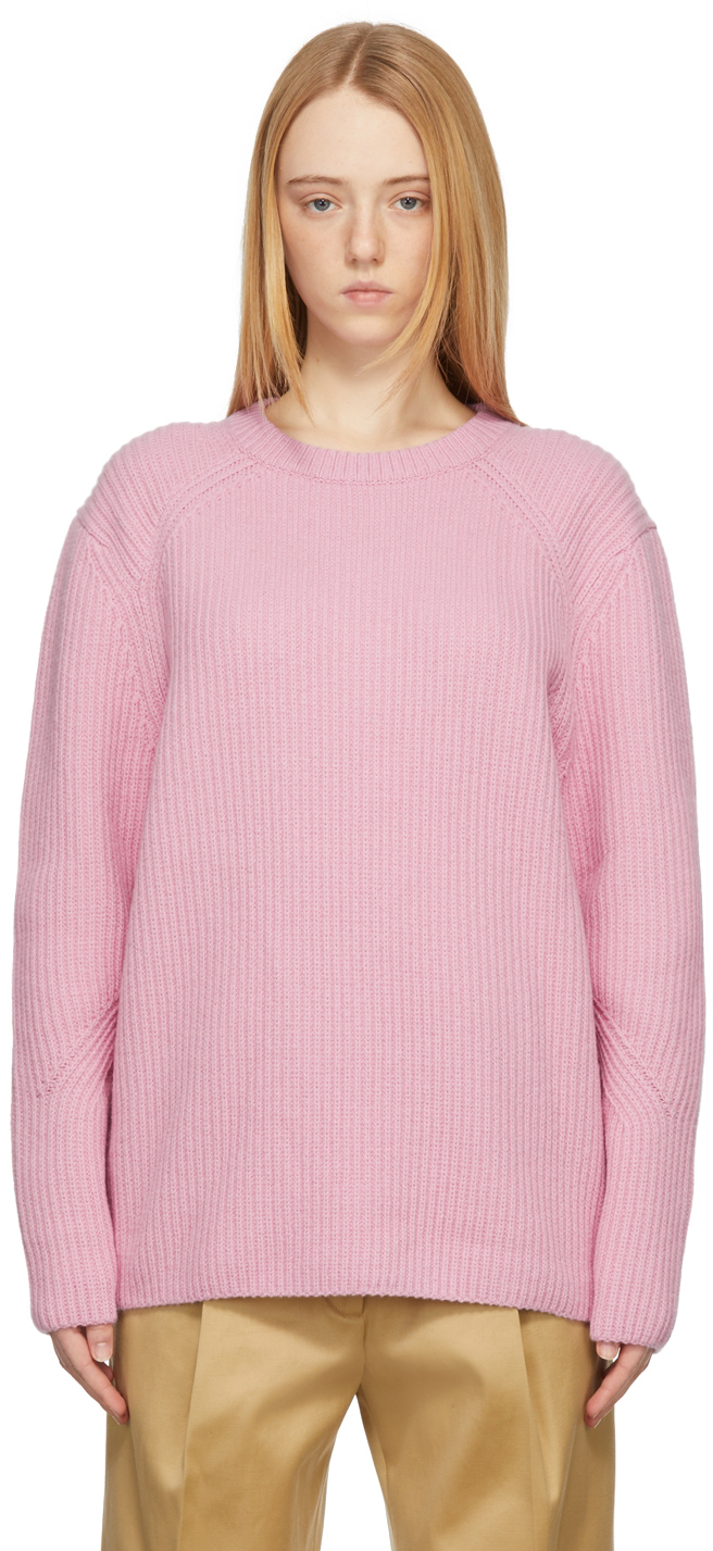 Pink Mathilda Sweatshirt SSENSE Women Clothing Sweaters Sweatshirts 