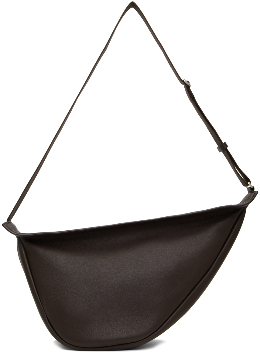 The Row Small Slouchy Banana Bag in Brown