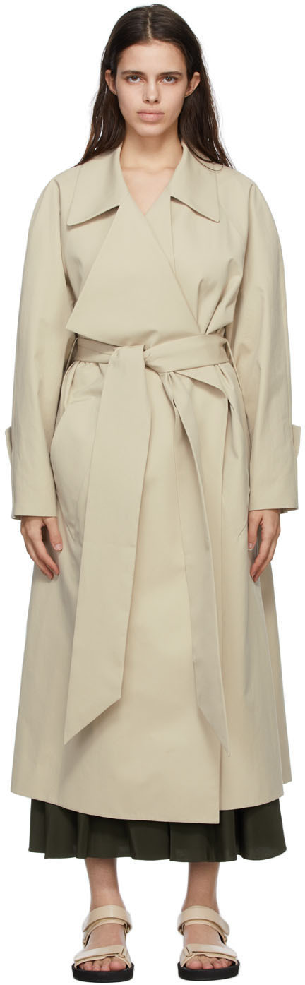 Ambush Beige Cotton Coat main image 1