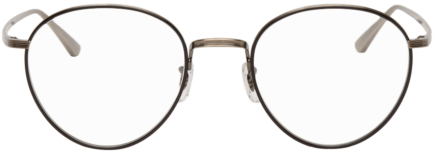 The Row: Black Oliver Peoples Edition Brownstone 2 Glasses