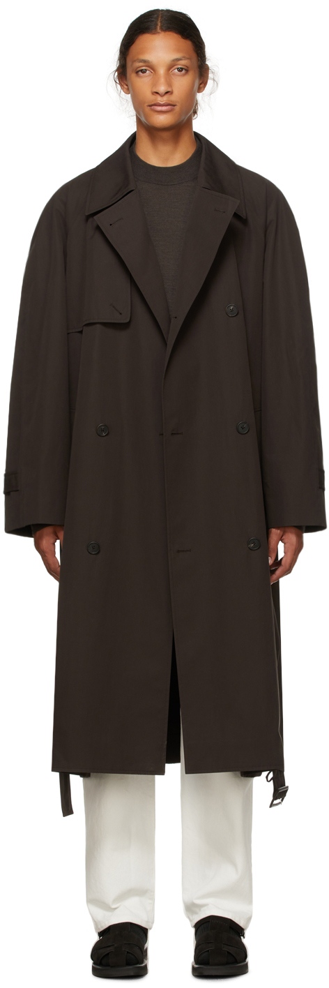 The Row Brown Cotton Omar Trench Coat | Smart Closet