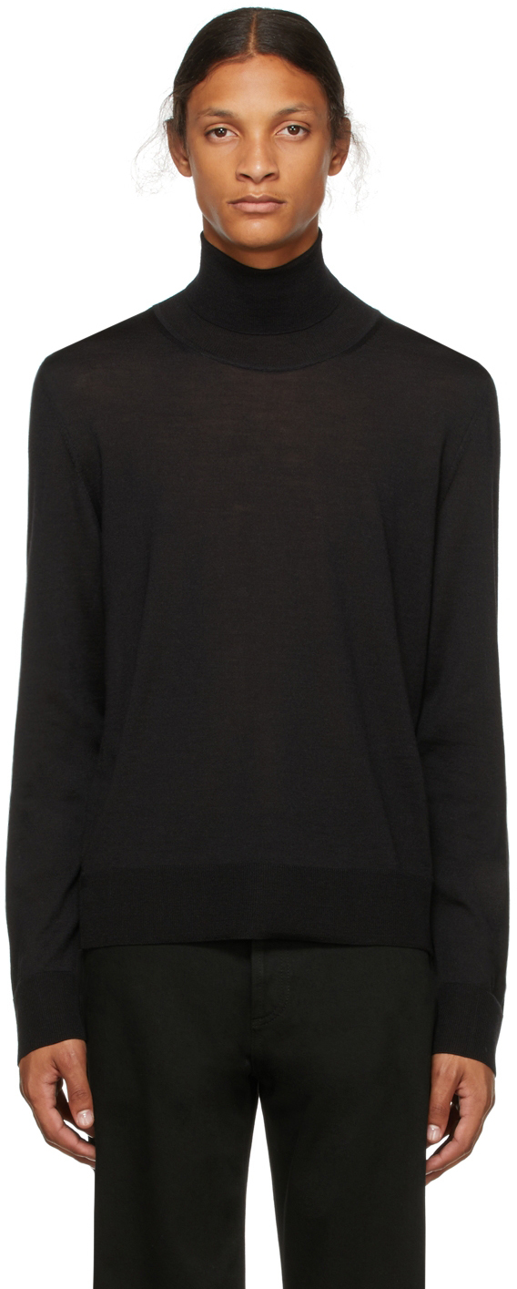 The Row: Black Emile Turtleneck | SSENSE
