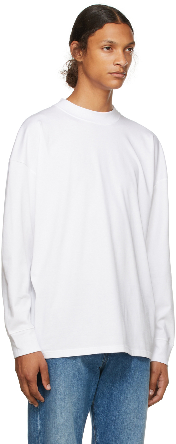 The Row White Drago Long Sleeve T-Shirt | Smart Closet