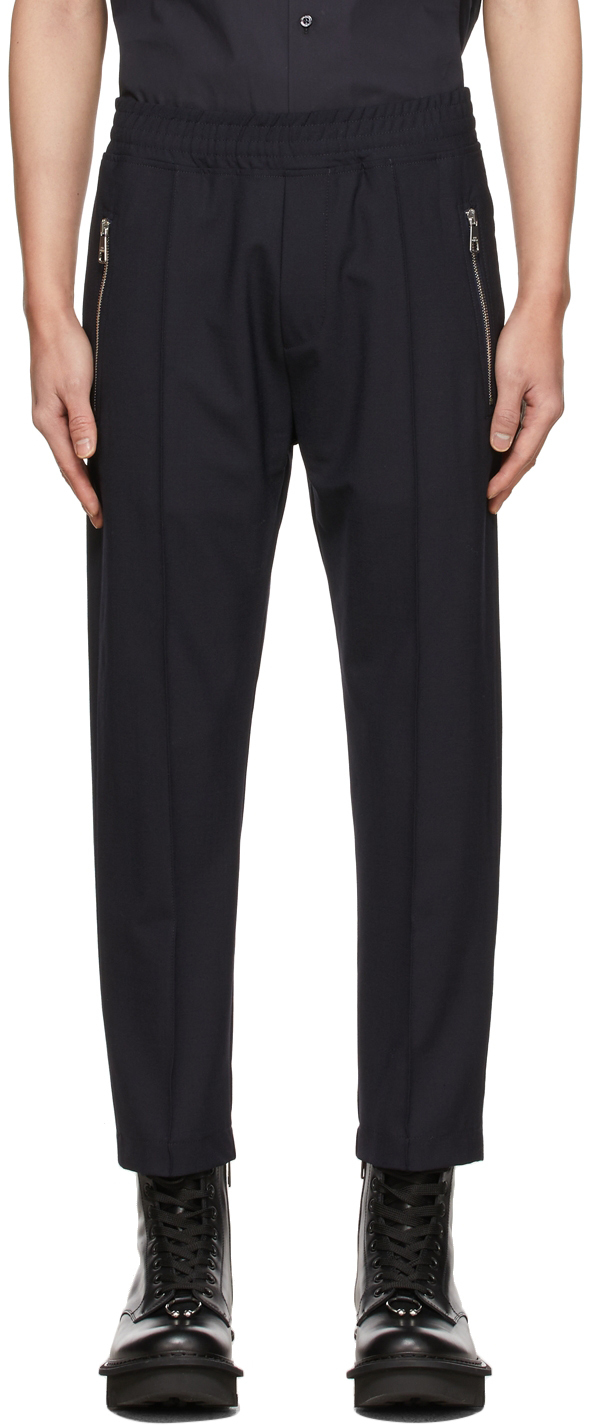 Neil Barrett Black Zip Hem Trousers | Smart Closet