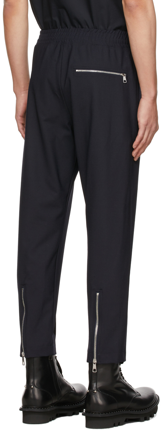 Neil Barrett Black Zip Hem Trousers | Smart Closet