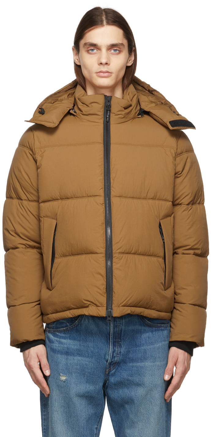 tan padded jacket