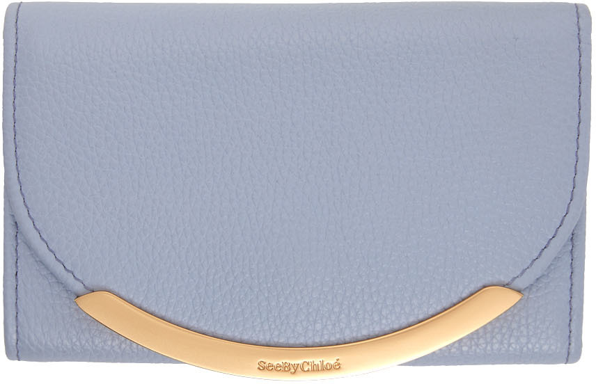 See by Chloé Blue Lizzie Compact Wallet