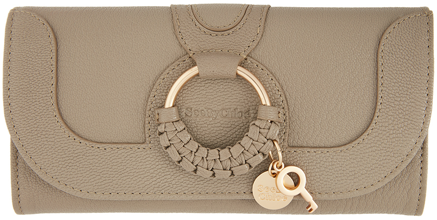 See by Chloé Taupe Hana Chain Wallet