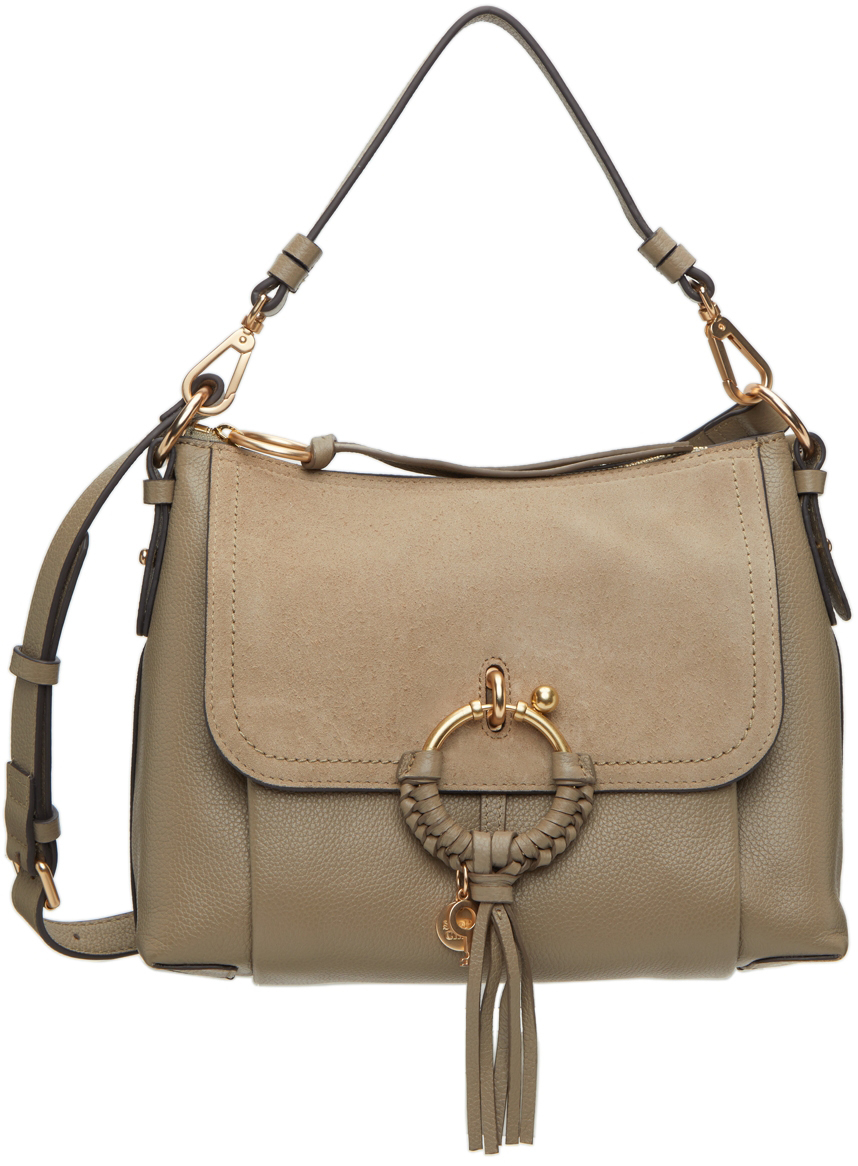 Taupe Small Joan Bag by See by Chloé on Sale