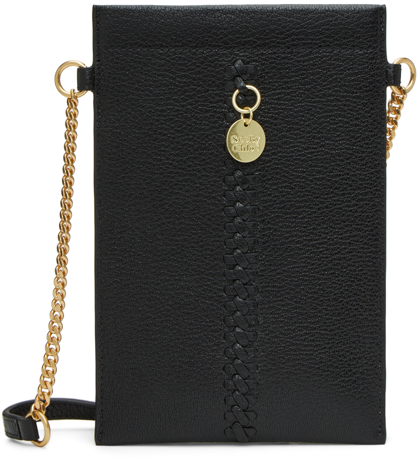 See By Chloé See By Chloe Tilda Leather Phone Pouch In Black