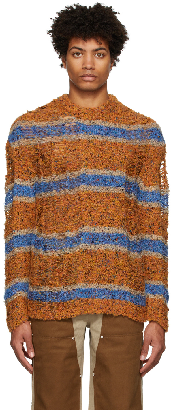 Andersson Bell Orange & Blue Bothnia Stripe Sweater