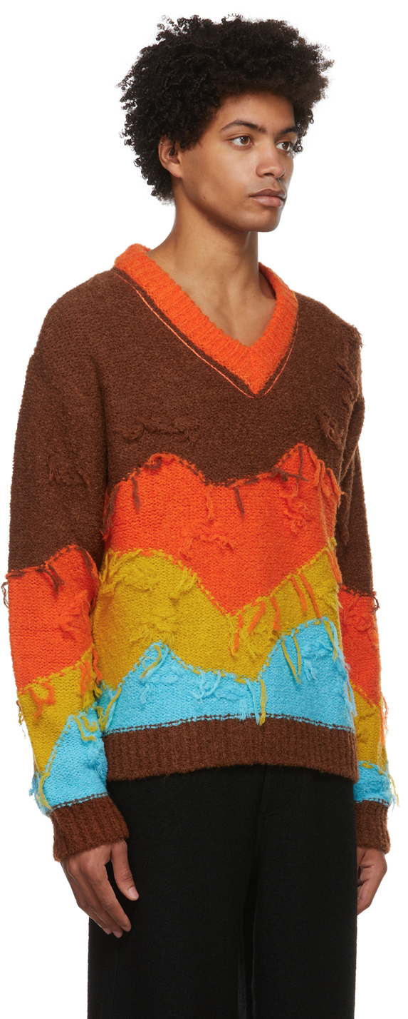 Andersson Bell Brown Mountain Intarsia Sweater | Smart Closet