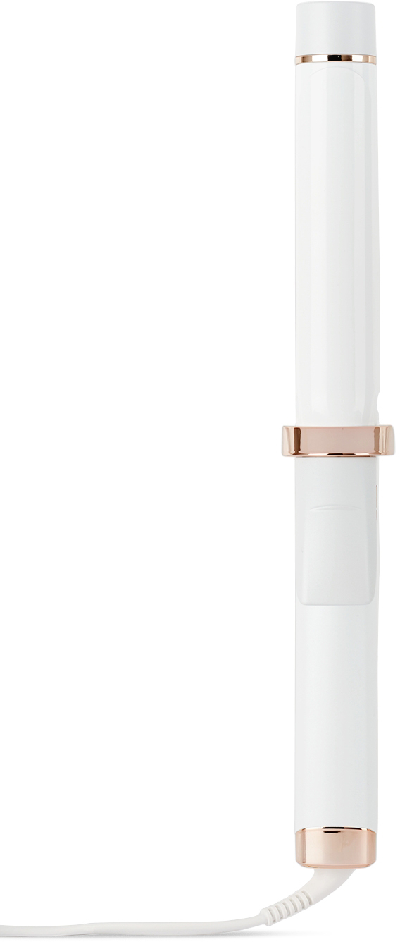 T3 White  Curl Id Curling Iron In White/rose Gold