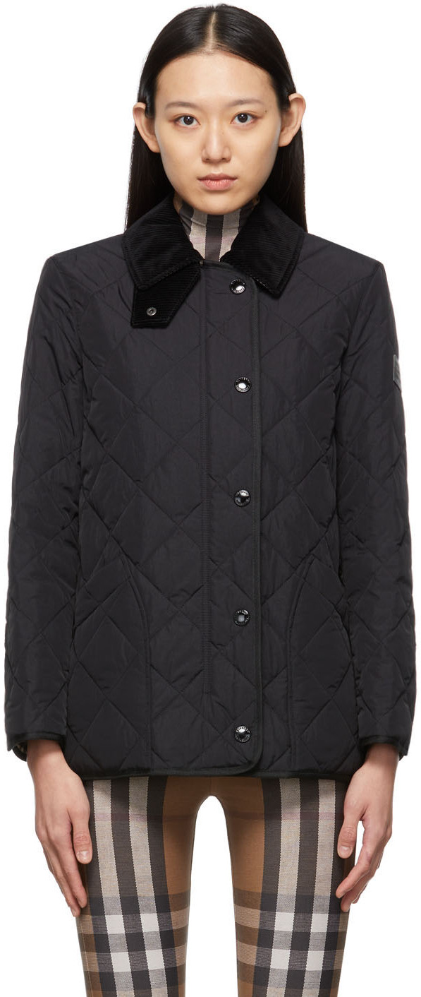 Burberry Black Quilted Cotswold Jacket