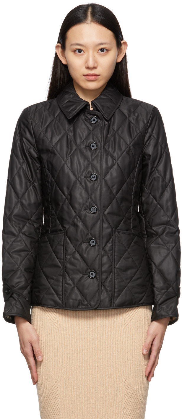Burberry Black Quilted Fernleigh Jacket