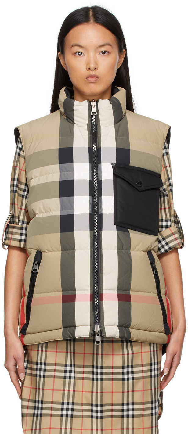 Burberry Down Vintage Check Vest