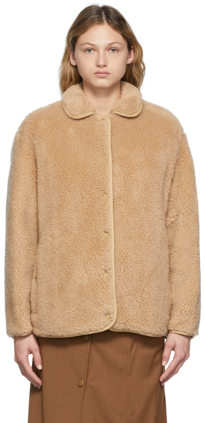 Burberry Beige Kettlewell Fleece Jacket