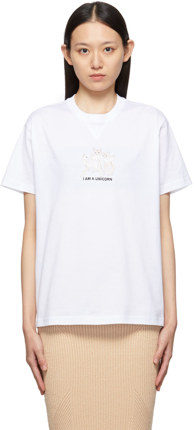 Burberry White Brycen T-Shirt
