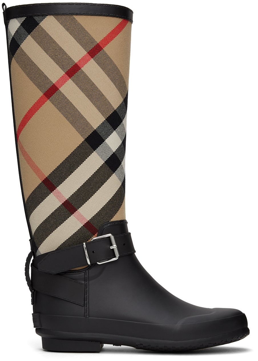 bottes pluie burberry