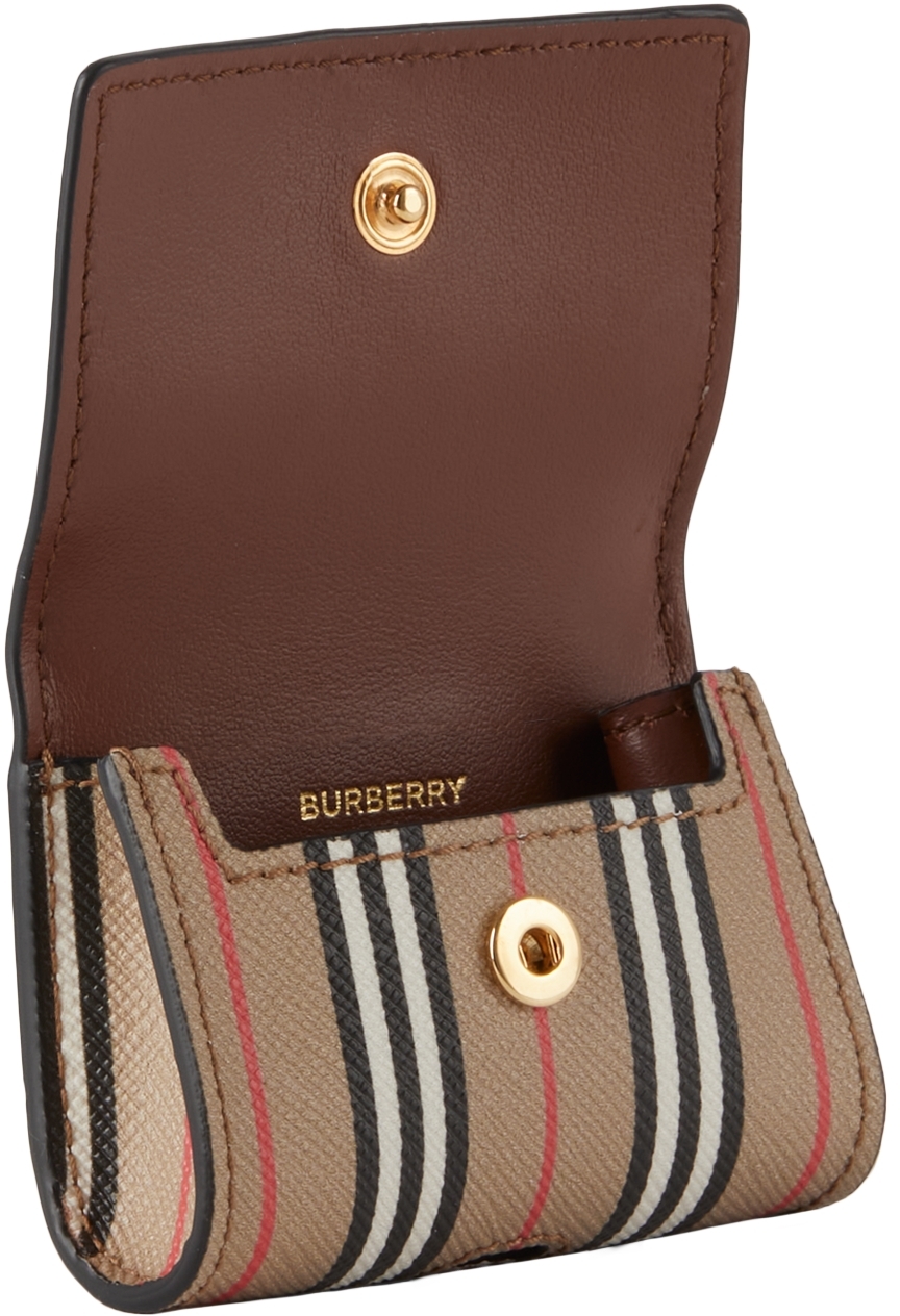 Burberry Beige Icon Stripe AirPods Pro Case | Smart Closet