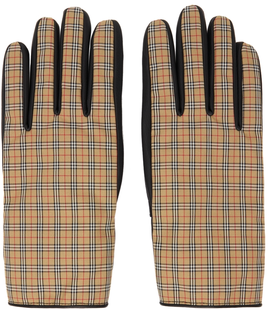 Burberry Beige Deerskin Gabriel Gloves