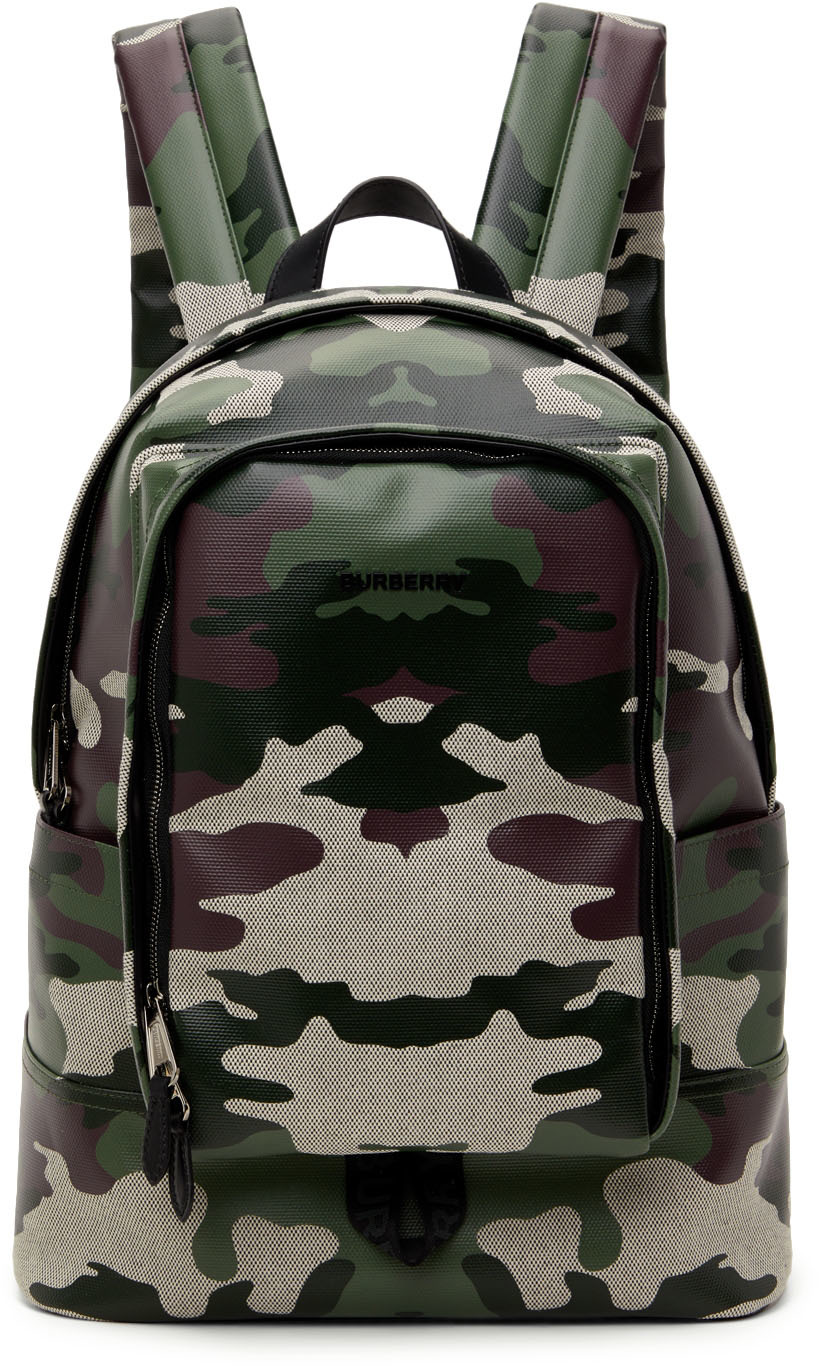 camo canvas backpack