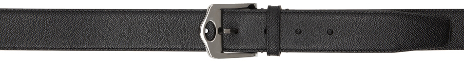 Burberry Black Leather Cut-Out Belt