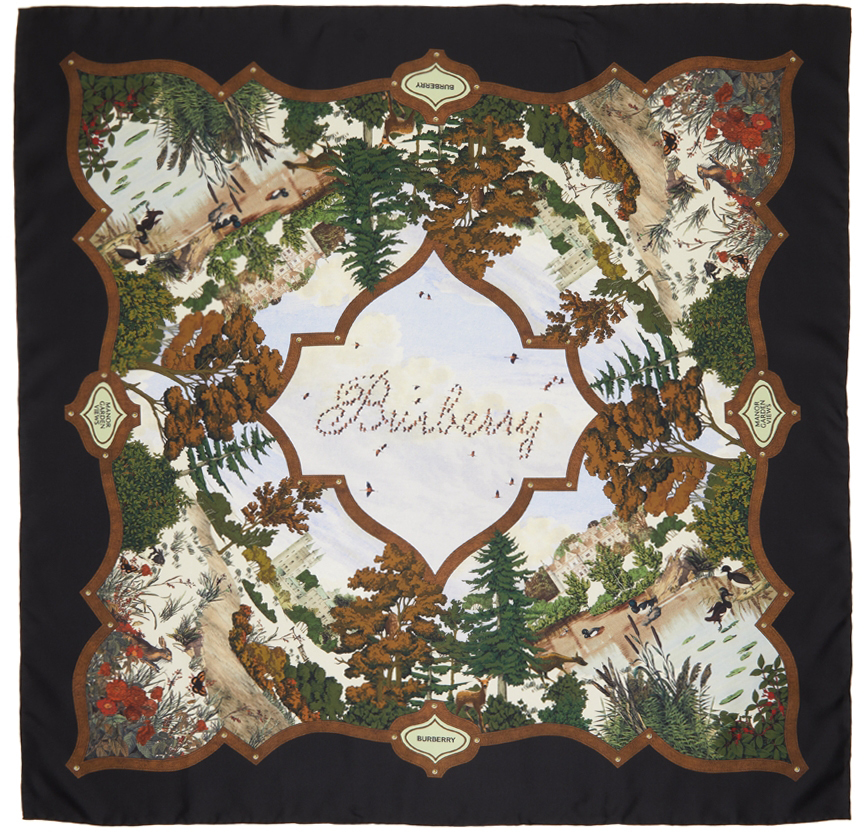 Burberry Silk Archive Print Scarf