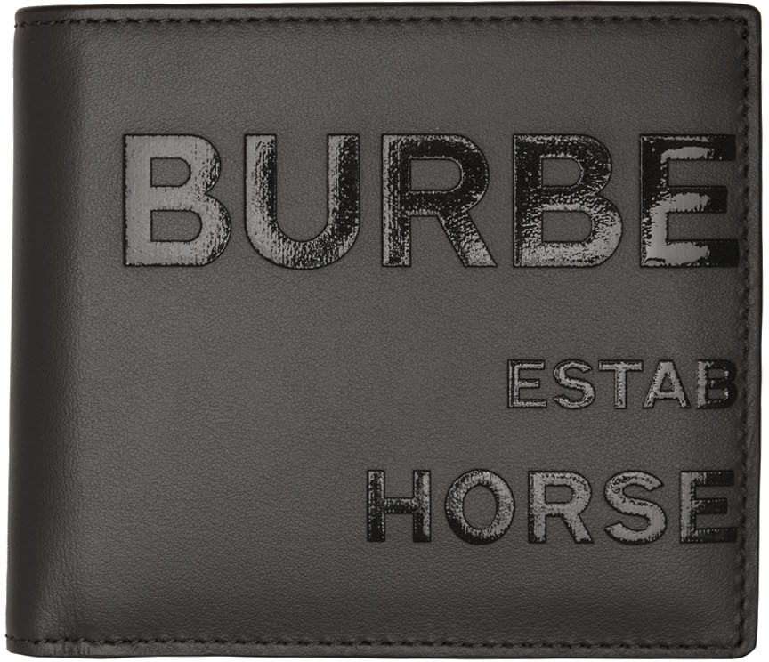 Burberry グレー Horseferry バイフォールド ウォレット
