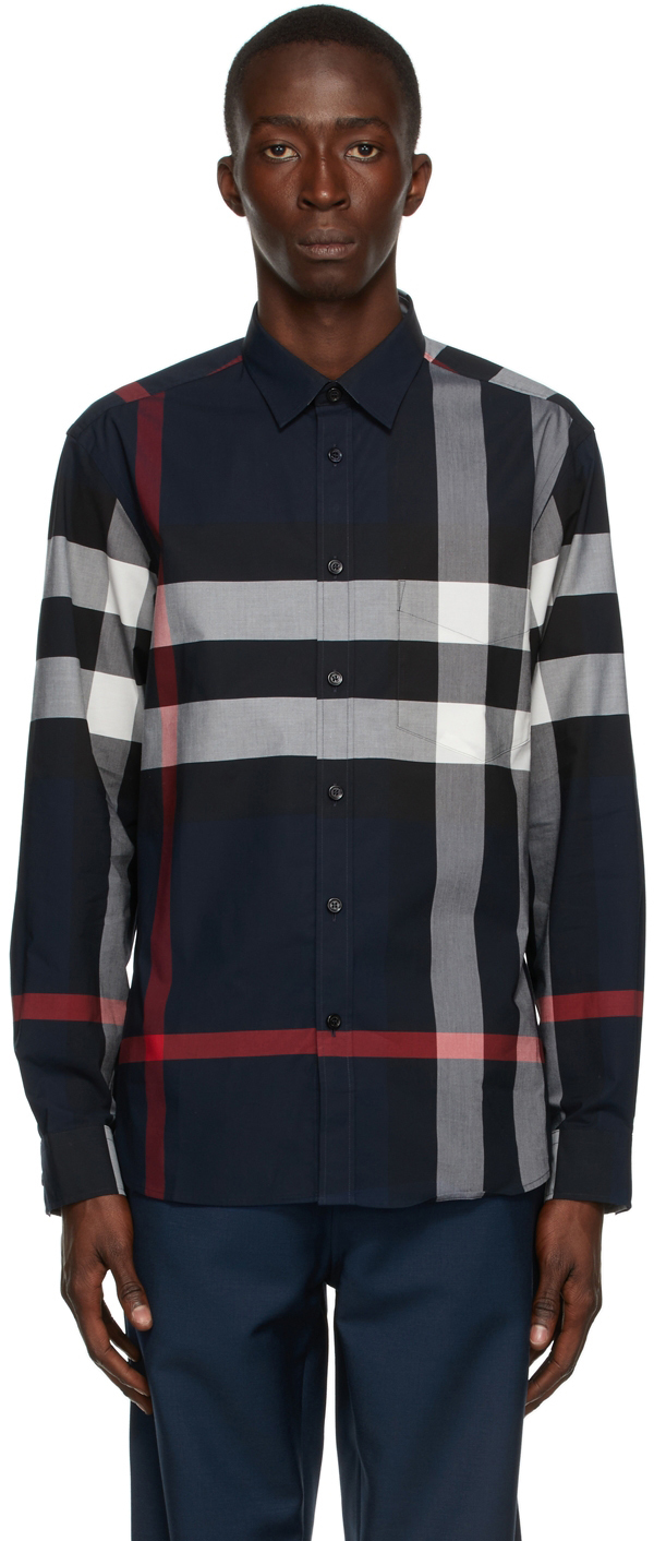 burberry button shirt