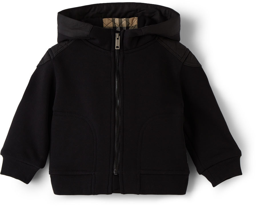 japon muis of rat Terugroepen Baby Black Quilted Timothie Sweatshirt by Burberry | SSENSE