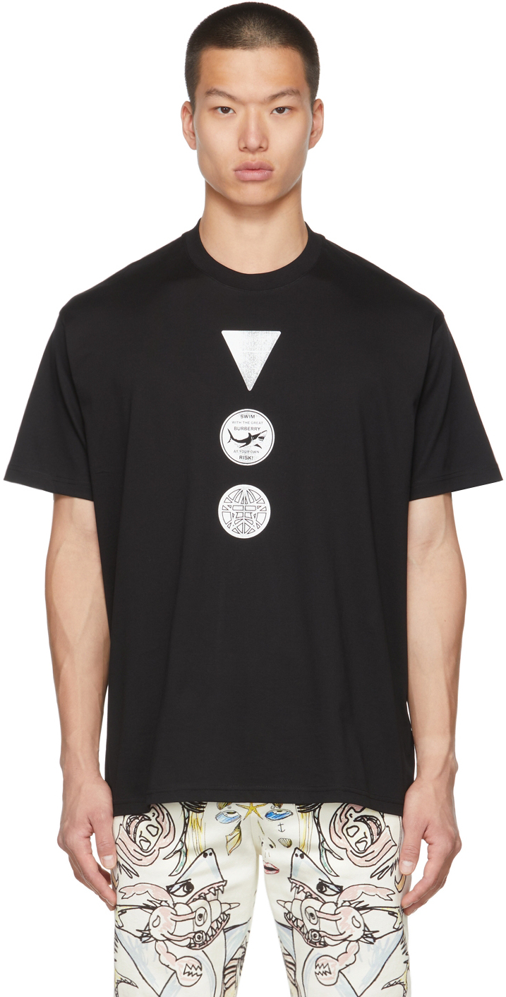 Burberry Black Badge Print Oversized T-Shirt