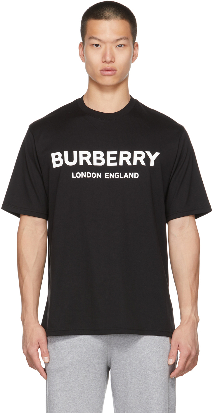 Burberry Black Logo Print T-Shirt
