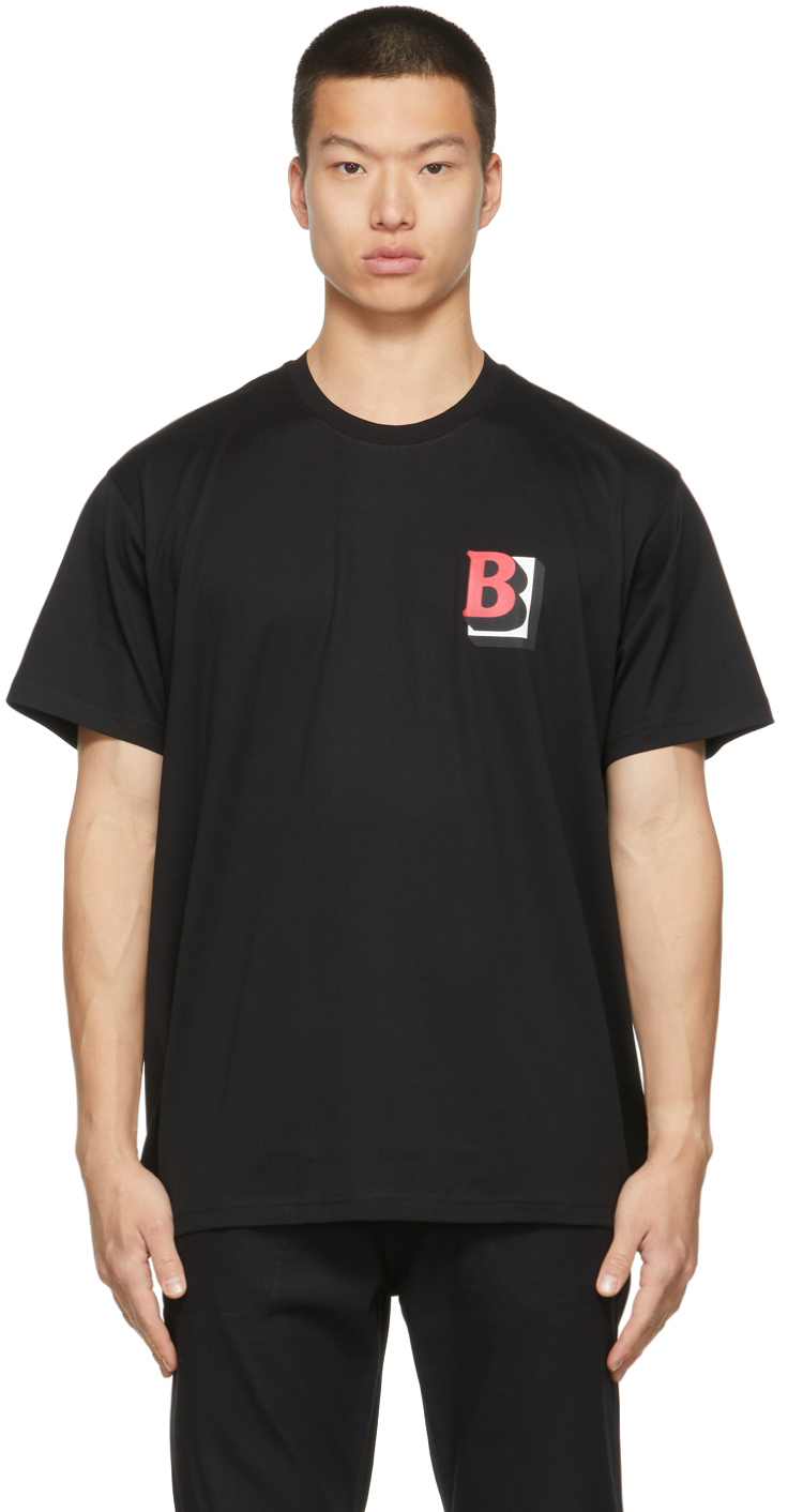 Burberry: Cotton B Logo T-Shirt | SSENSE