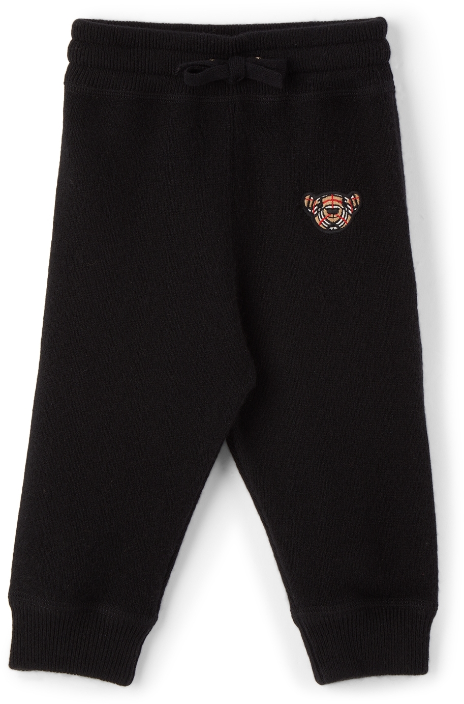 Burberry Baby Black Thomas Bear Motif Lounge Pants