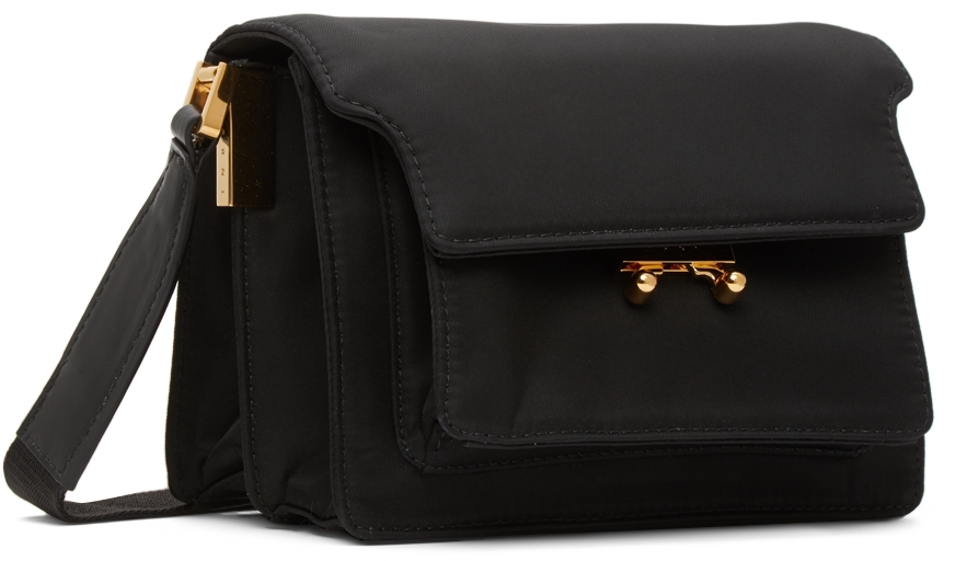 Marni: Black Mini Trunk Bag