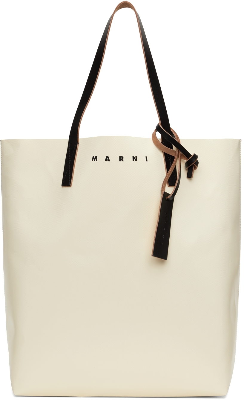 Marni SUNDAY MORNING BAG UNISEX - Handbag - offwhite/off-white