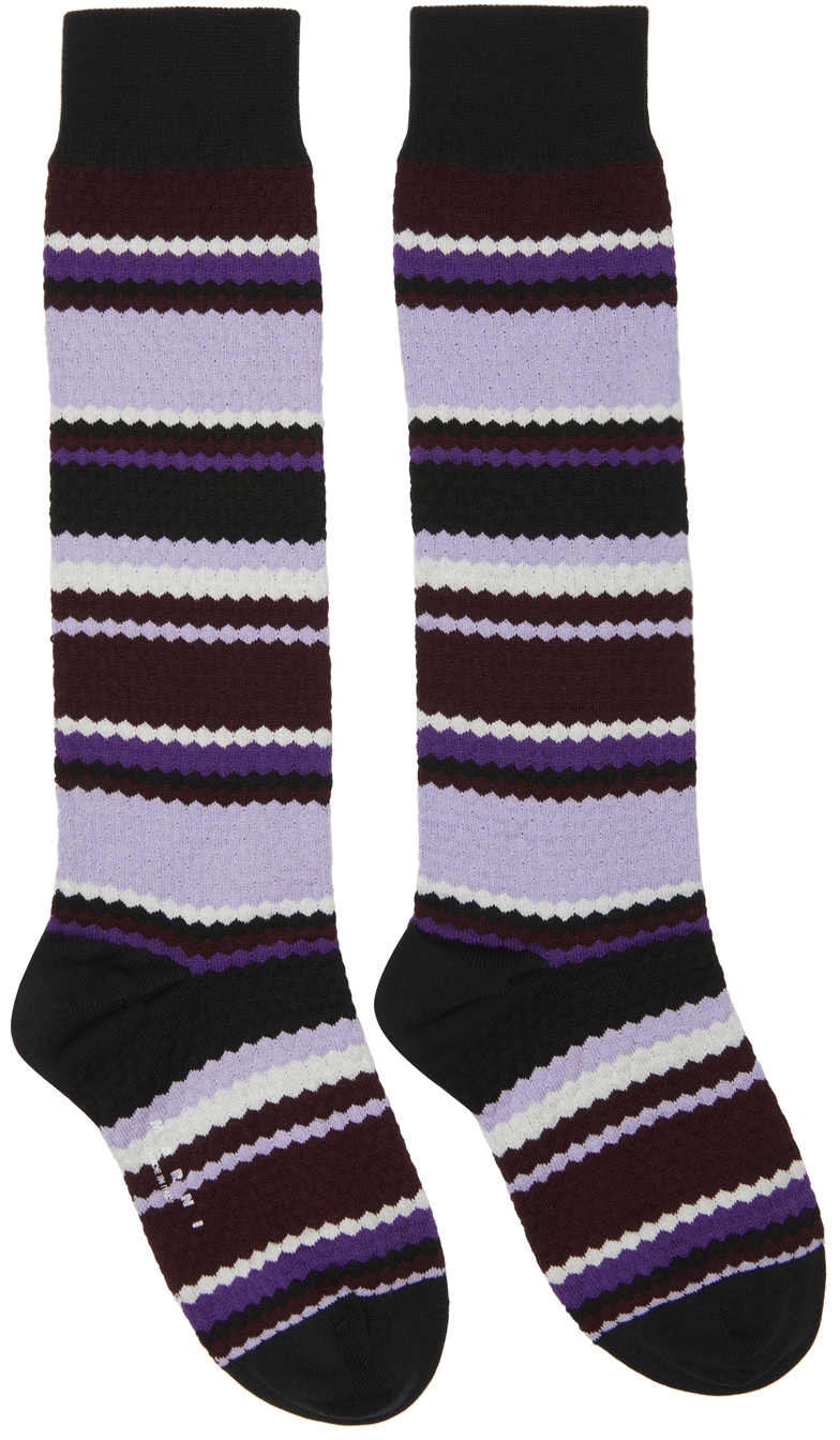 Crochet Stripe Socks