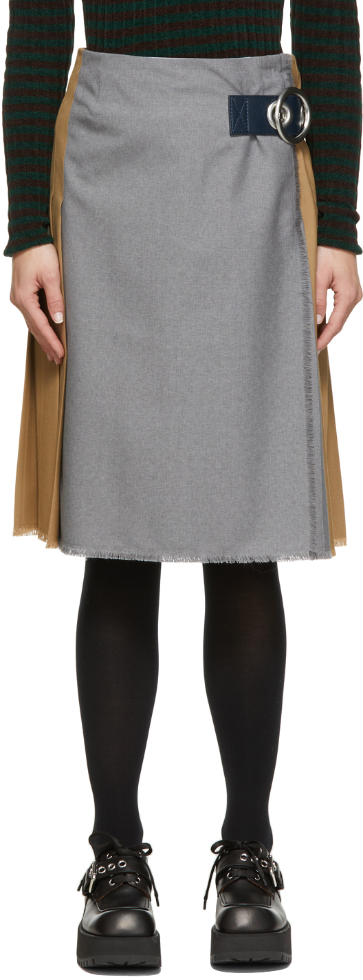 Marni Belted Kilt Skirt