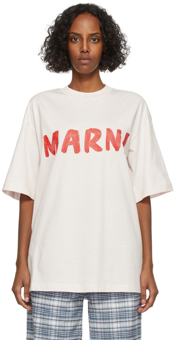 今日の超目玉】 M 日本未入荷！MARNI MARKET◇ロゴTシャツ◇ワイン